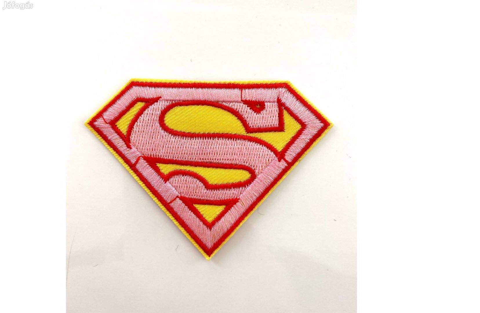 Rávasaló ruhára vasalható folt felvarró Superman Supergirl 90x63m