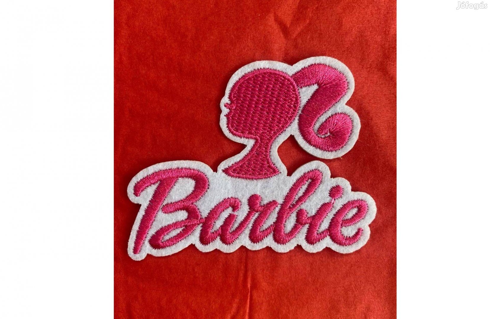 Rávasaló ruhára vasalható folt felvarró hímzett Barbie 75x60 mm