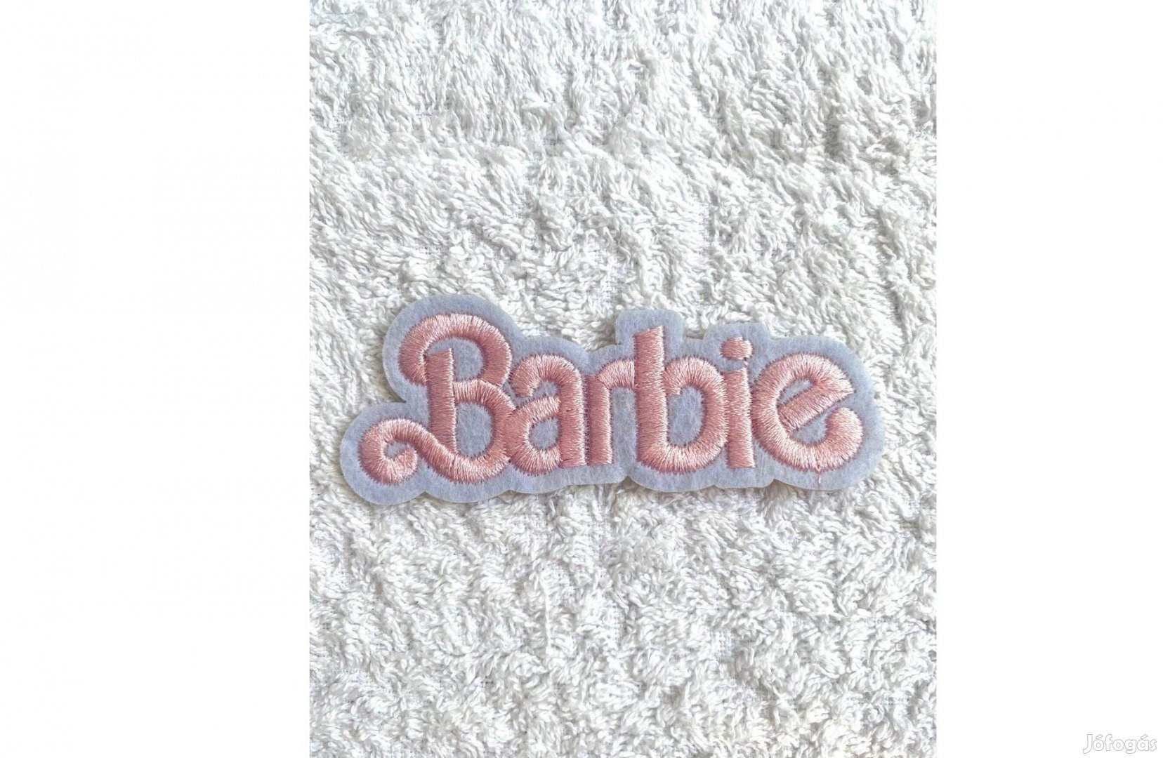 Rávasaló ruhára vasalható folt felvarró hímzett Barbie 83x31 mm