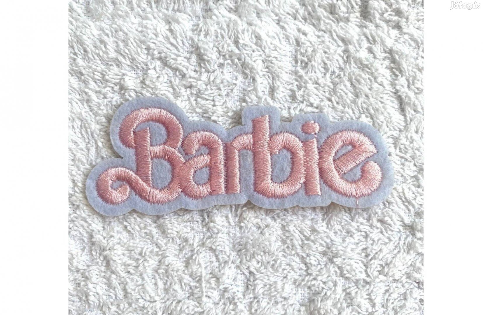 Rávasaló ruhára vasalható folt felvarró hímzett Barbie 83x31 mm