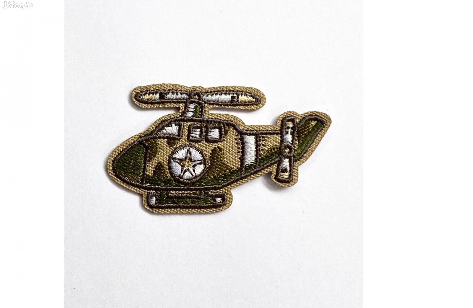 Rávasaló ruhára vasalható folt felvarró katonai helikopter 68x38mm