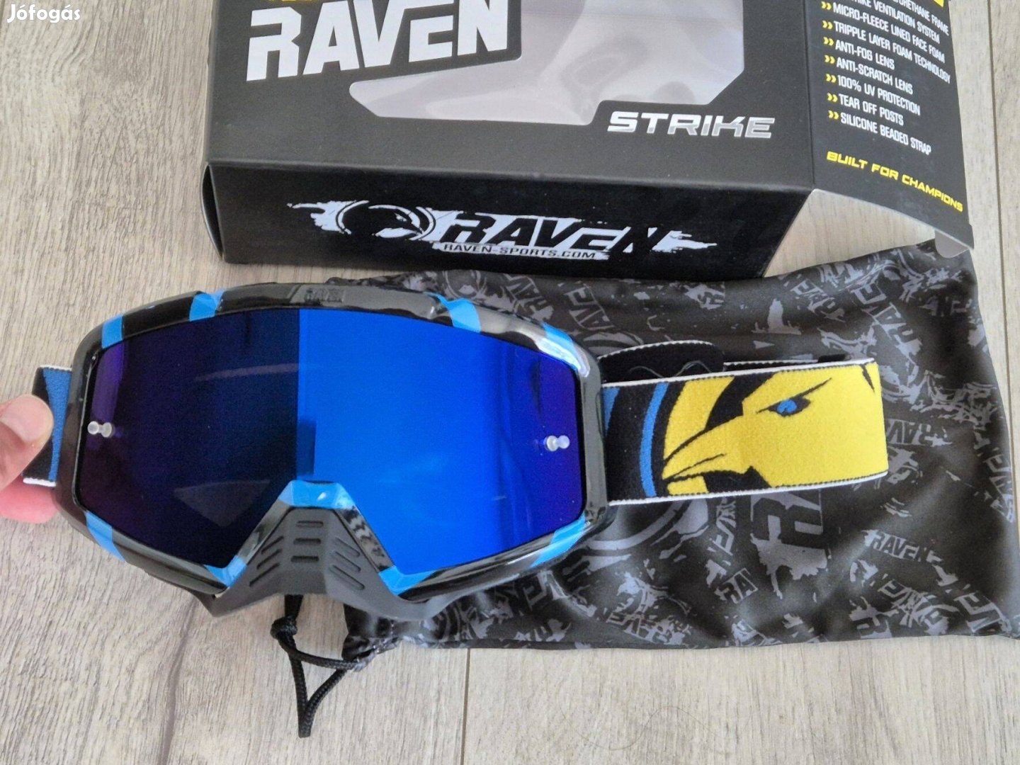 Raven Strike Hypno motoros krossz szemüveg krosszszemüveg motor MX
