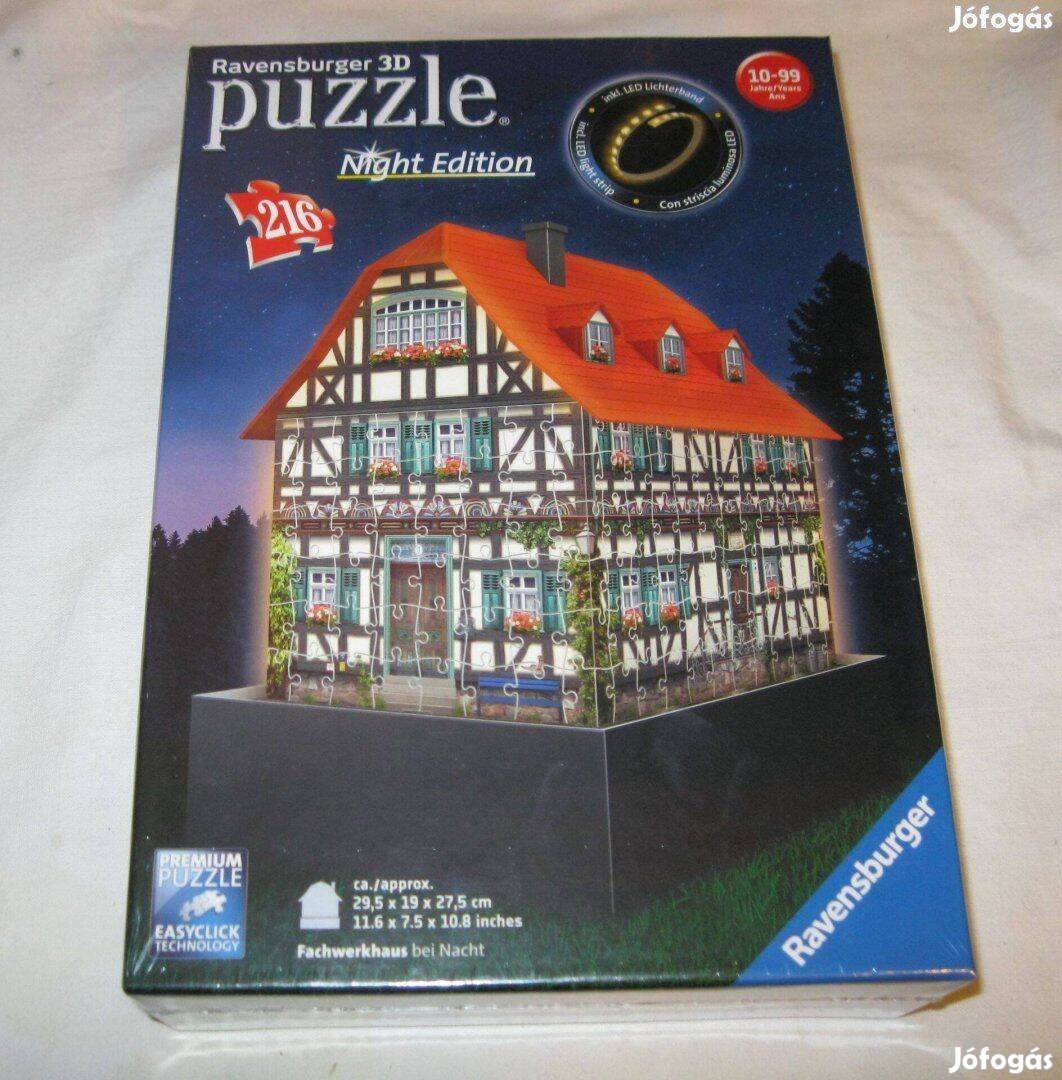 Ravensburger 216 db-os 3D puzzle Alpesi Faház night edition