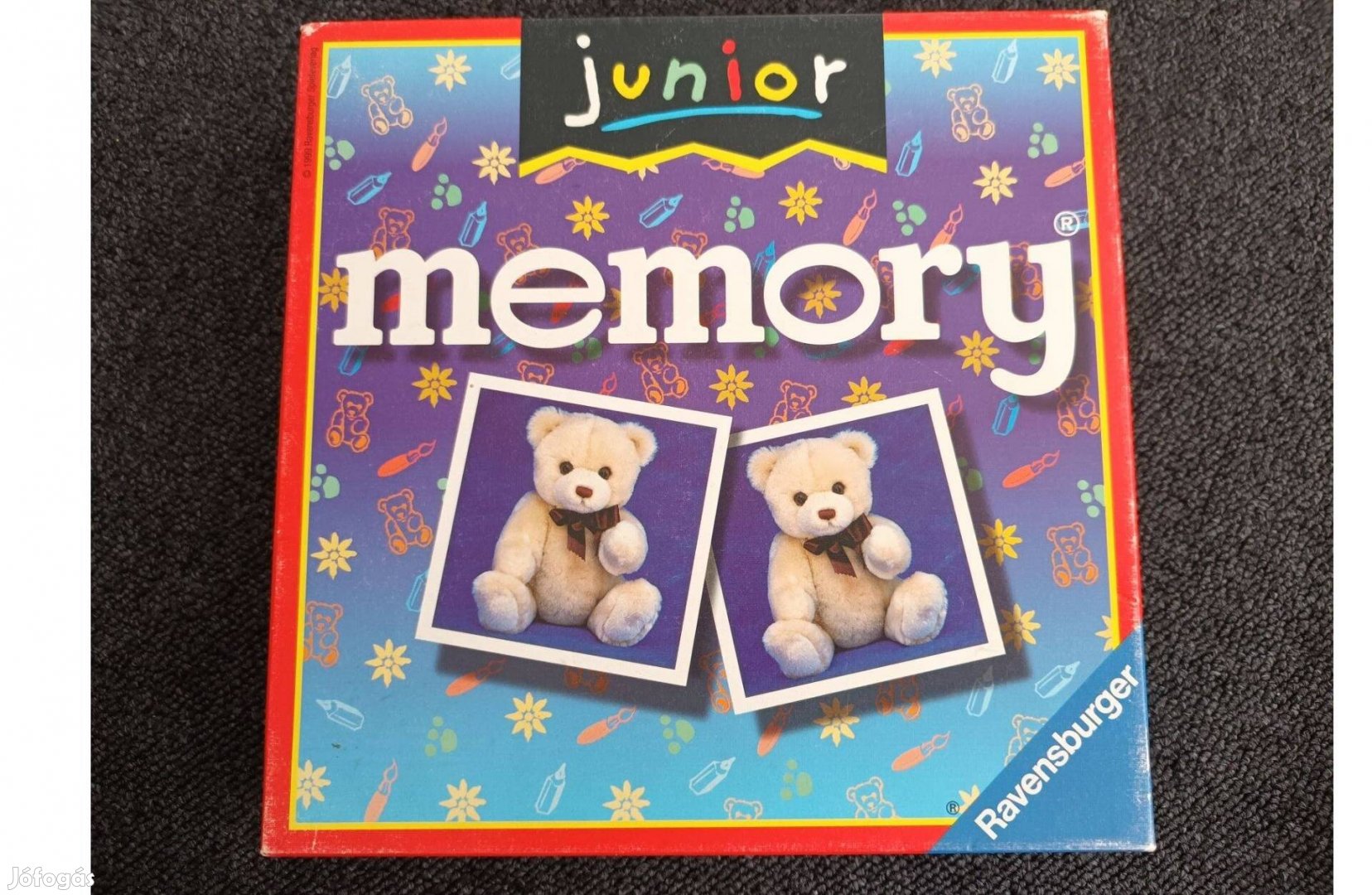 Ravensburger Junior memory memória kástyajáték kemény kártyákkal