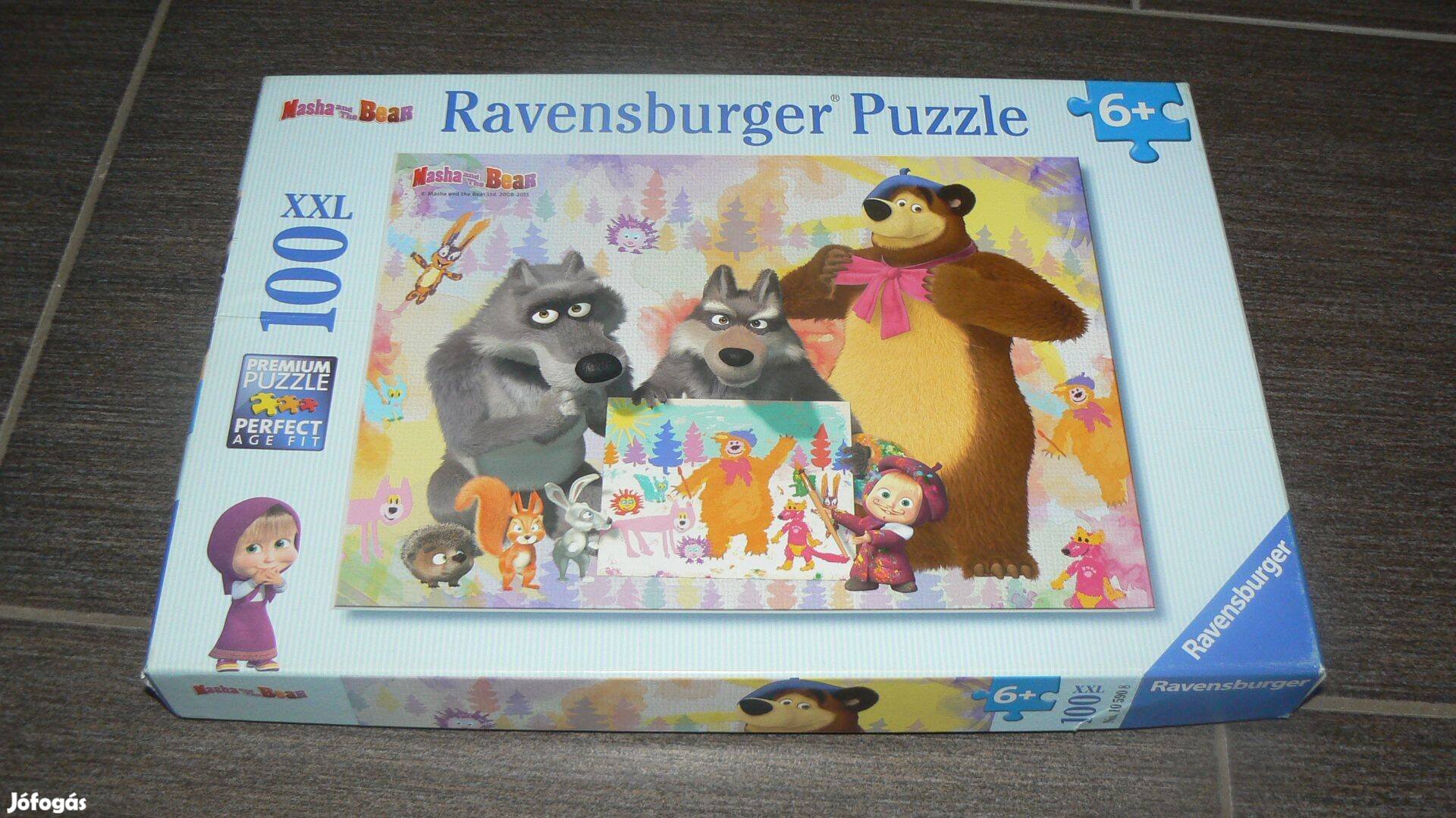 Ravensburger Mása és a medve 100 db kirakó, puzzle Újszerű!