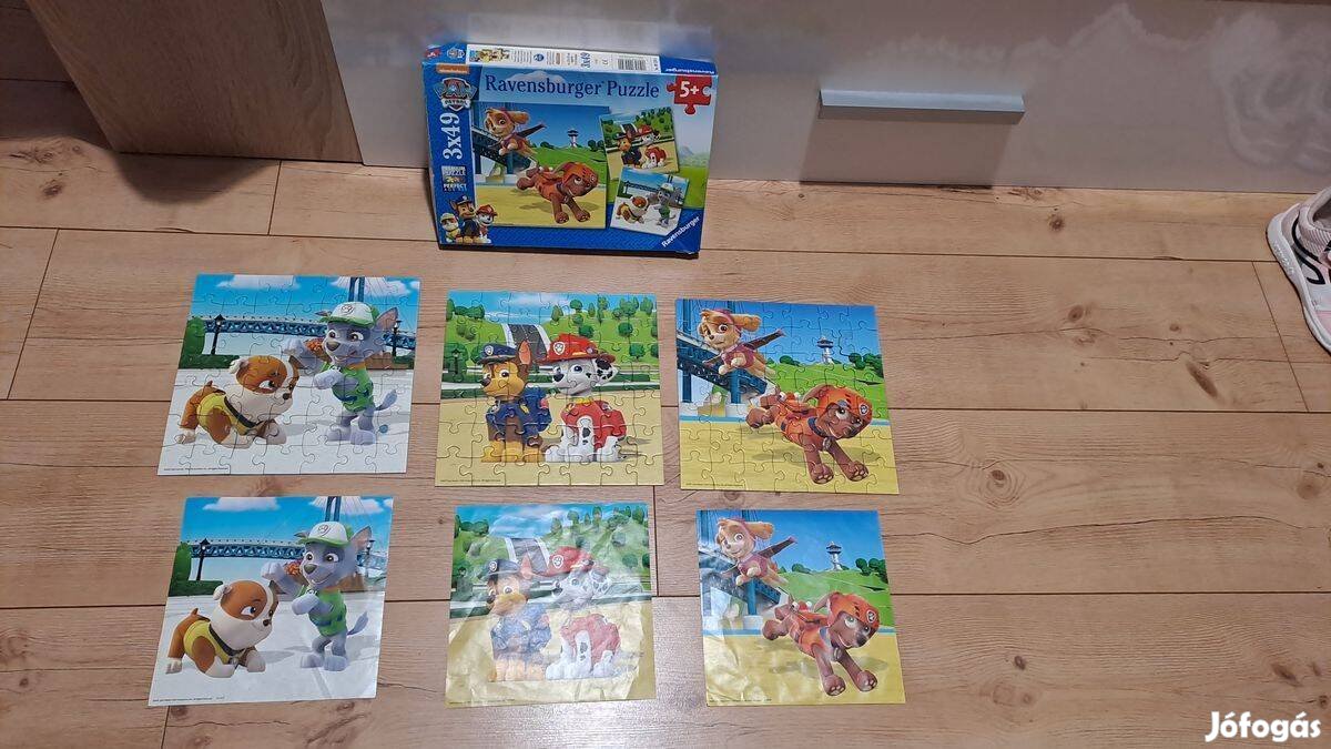 Ravensburger Puzzle Mancsőrjárat: Kutyacsapat 3x49 részes 5+