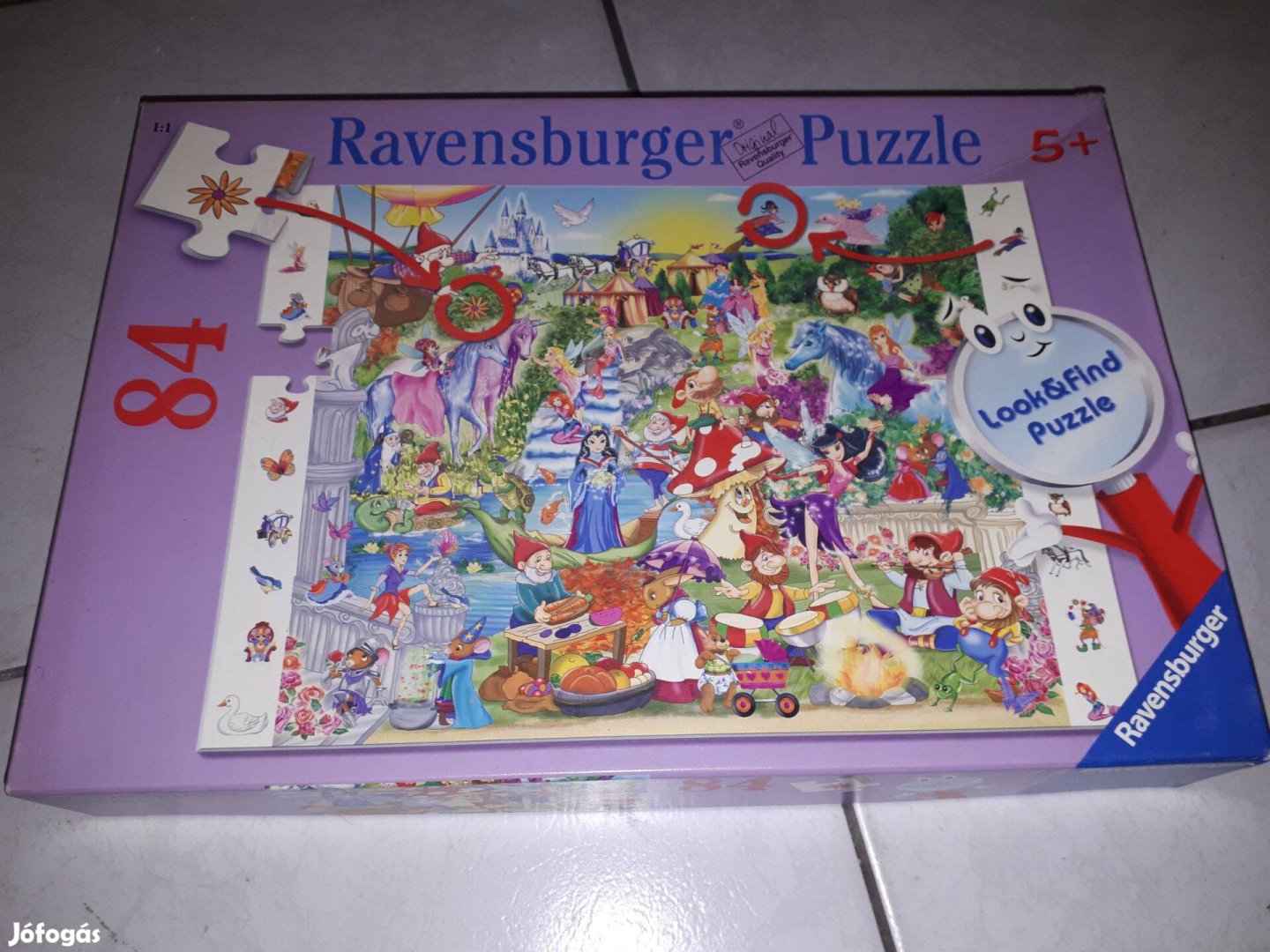 Ravensburger puzzle, kirakó - 84 db-os