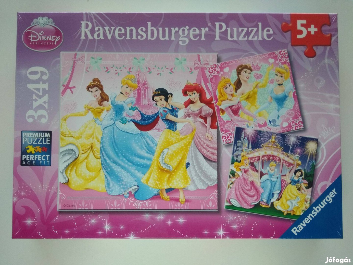 Ravensburger puzzle kirakó 3x49 Disney hercegnő álom új
