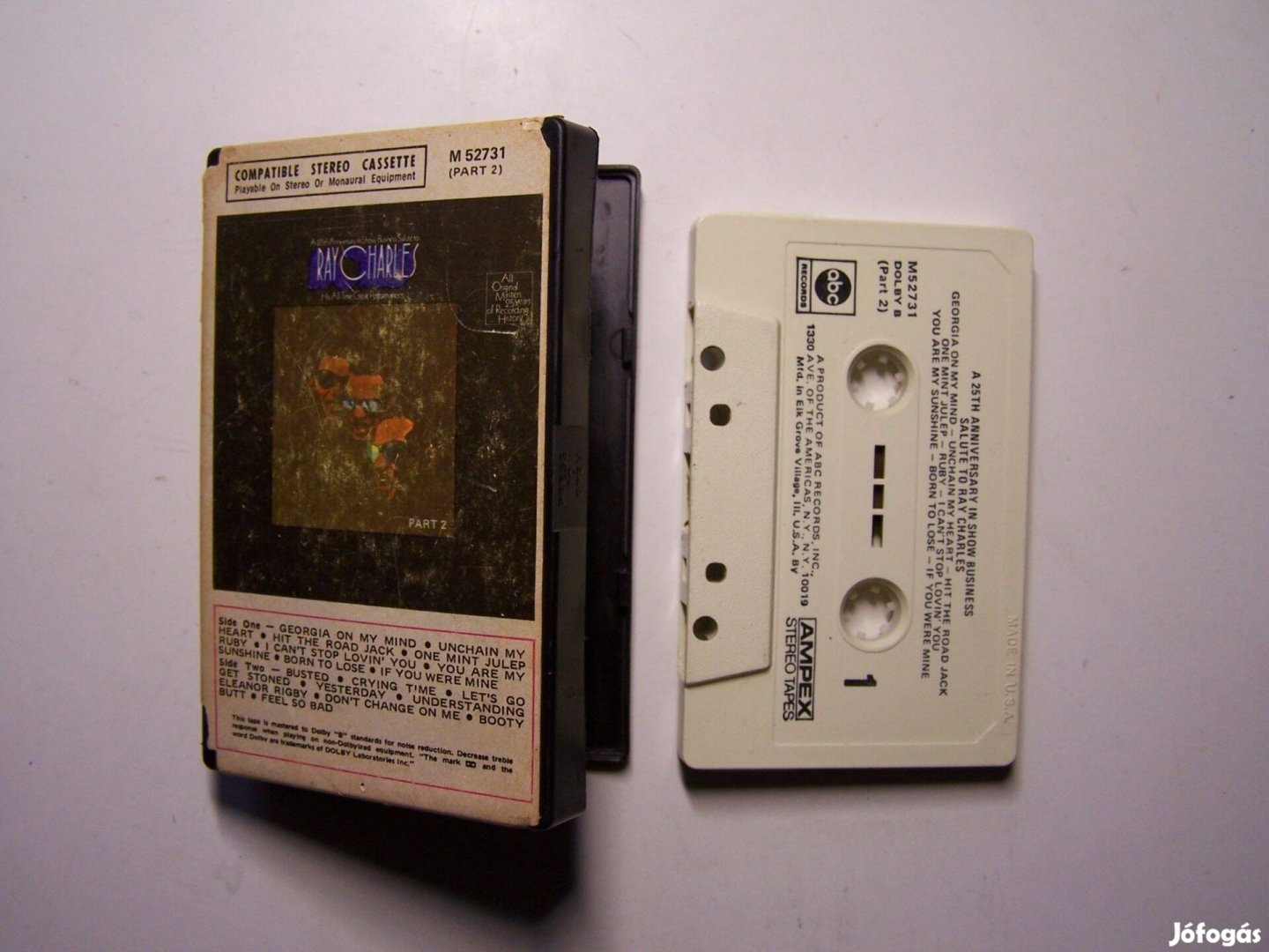 Ray Charles audiokazetta - különleges kiadás kb. 1970, USA