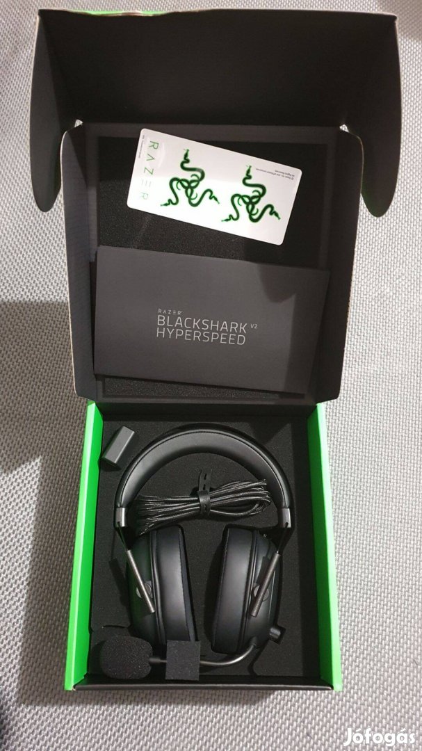 Razer Blackshark V2 Hyperspeed Vezeték nélküli Gamer fejhallgató