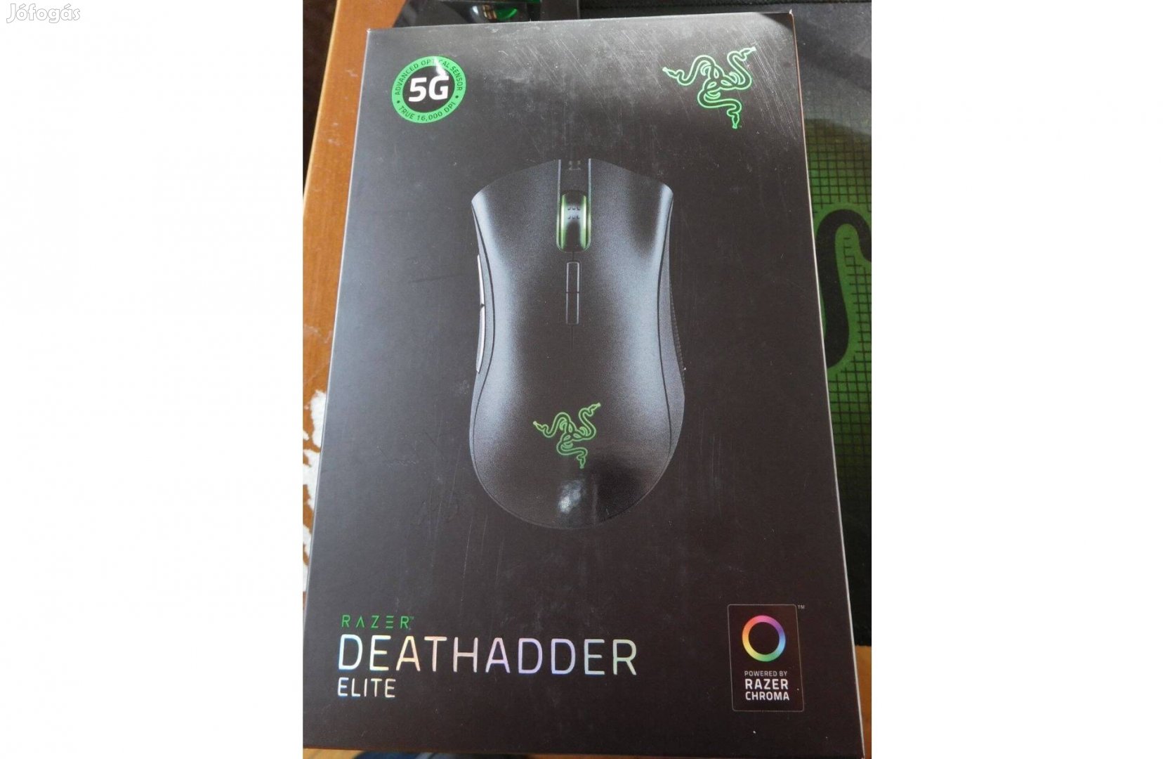 Razer Deathadder Elite egér RGB + ajándék egép pad, bungee