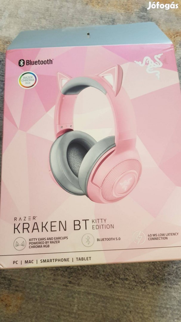 Razer Kraken BT Kitty Edition bluetooth fejhallgató Újszerű