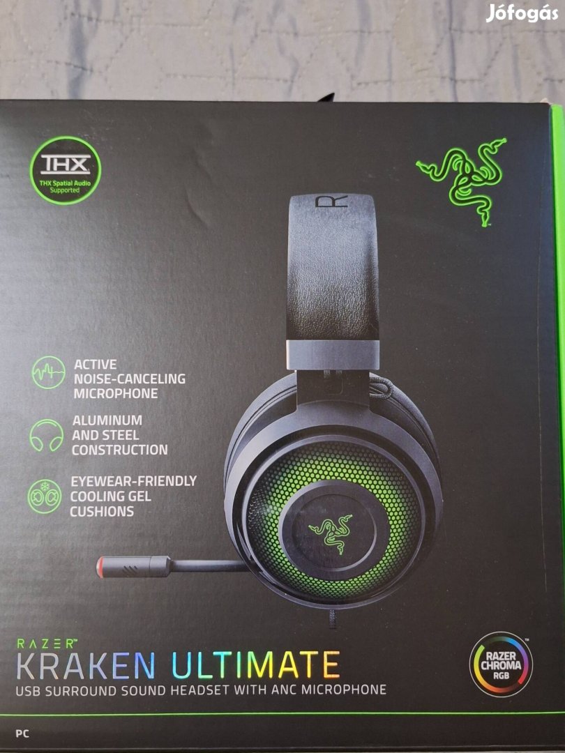 Razer Kraken Ultimate RGB gamer fejhallgató