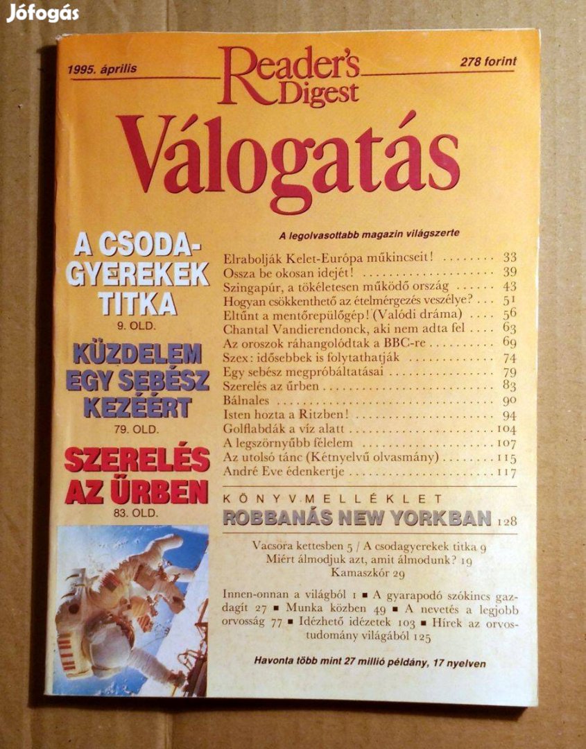 Reader's Digest Válogatás 1995/4 Április (5kép+tartalom)