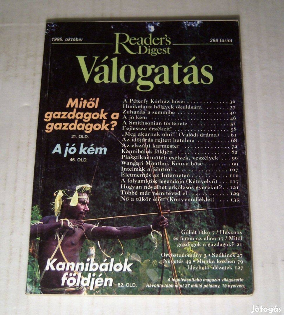 Reader's Digest Válogatás 1996/10 Október (4kép+tartalom)