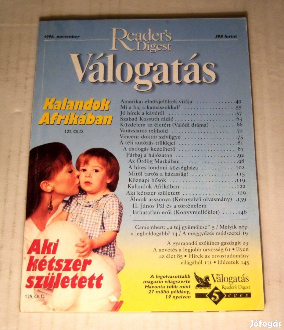 Reader's Digest Válogatás 1996/11 November (4kép+tartalom)