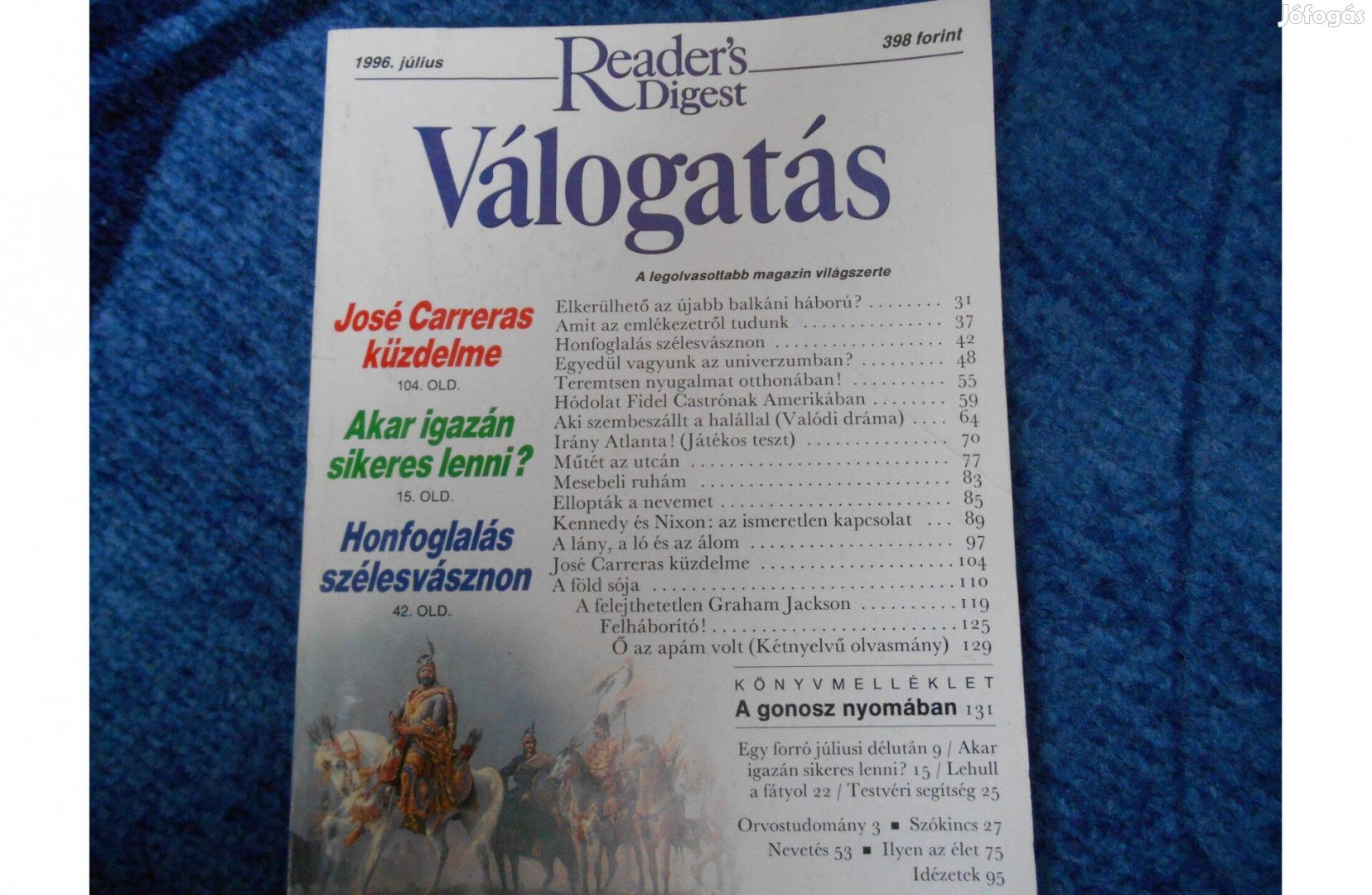 Reader's Digest magazin 1996 július