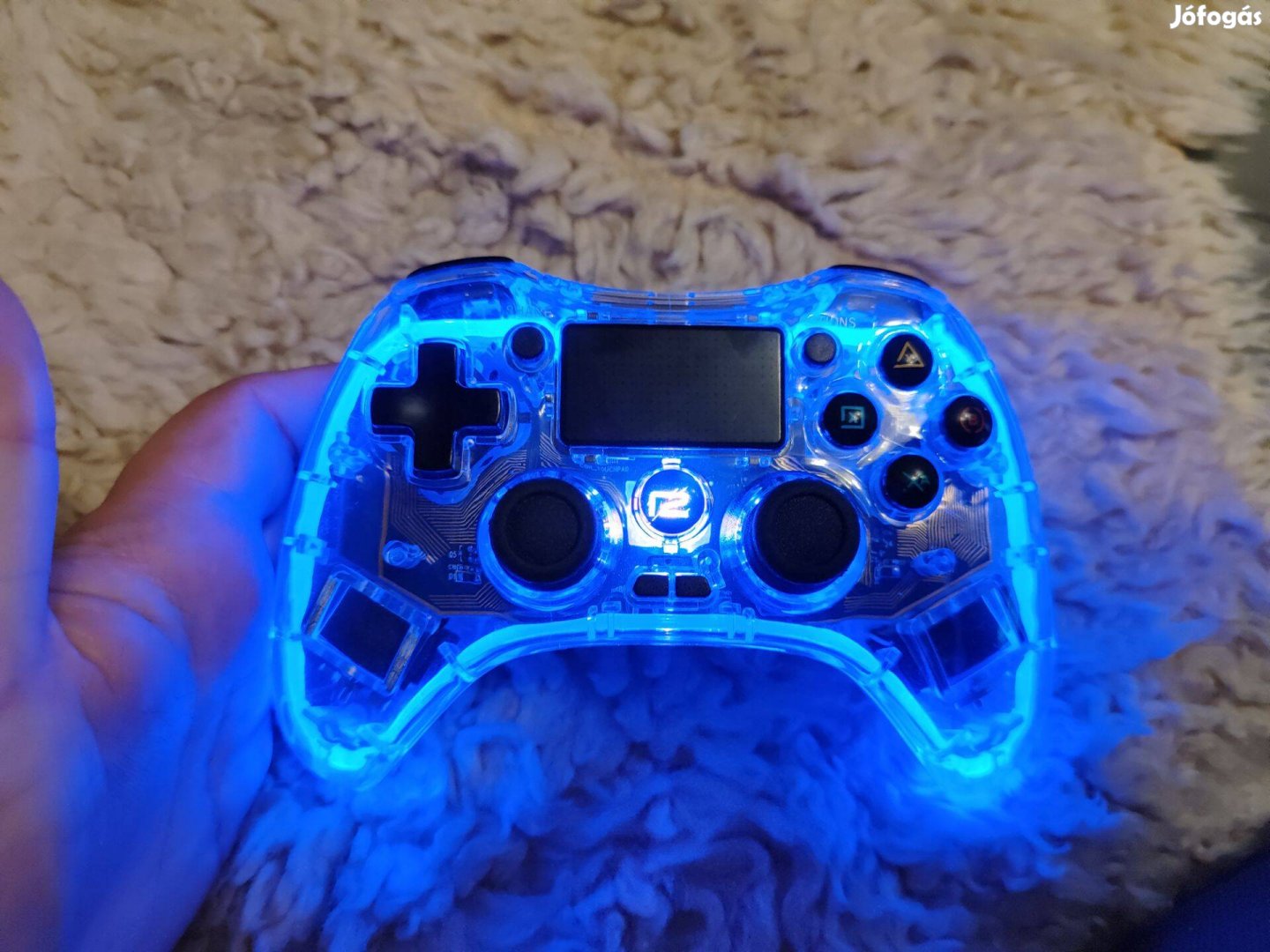 Ready2gaming PS4 Pro Pad X LED Edition Kontroller - Szürke/Kék (PC/PS3