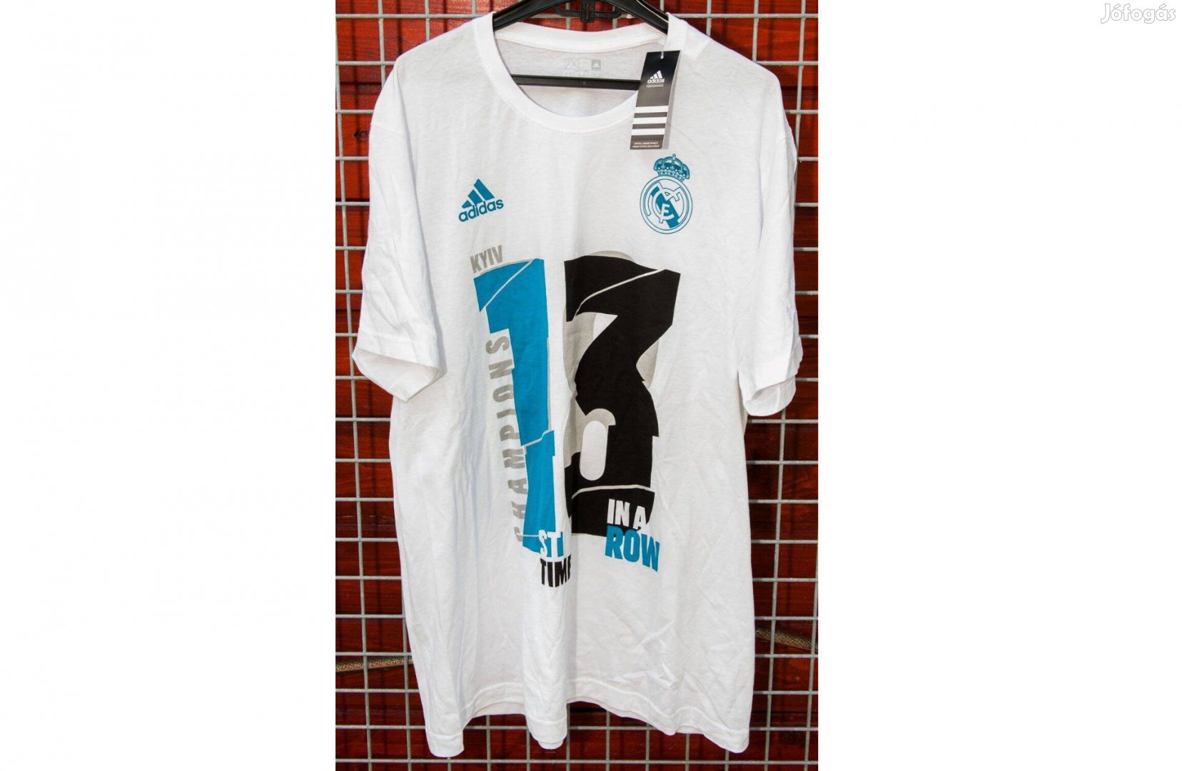 Real Madrid Bajnokok Ligája döntő 13 Kijev eredeti adidas fehér póló