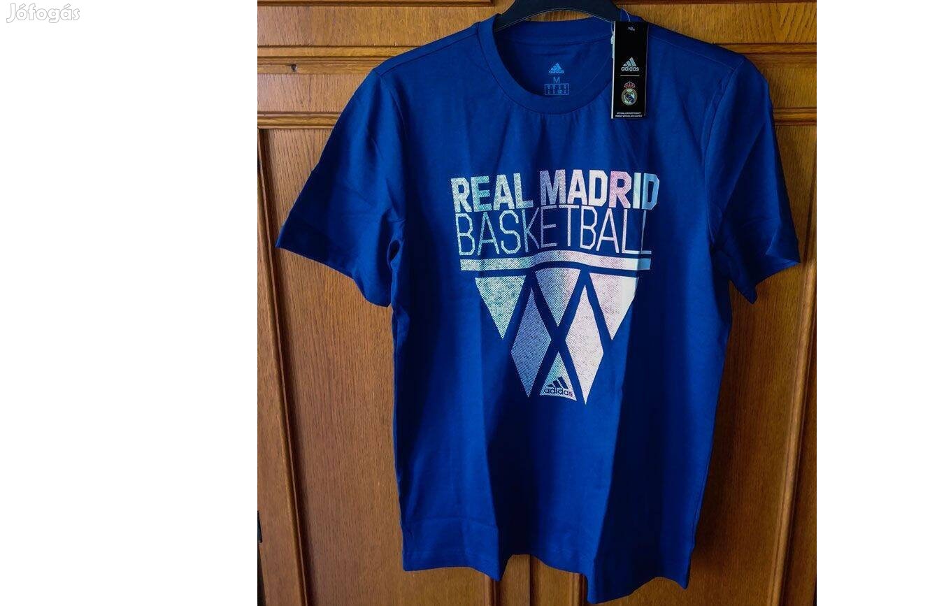 Real Madrid Basketball eredeti adidas sötétkék póló (több méret)