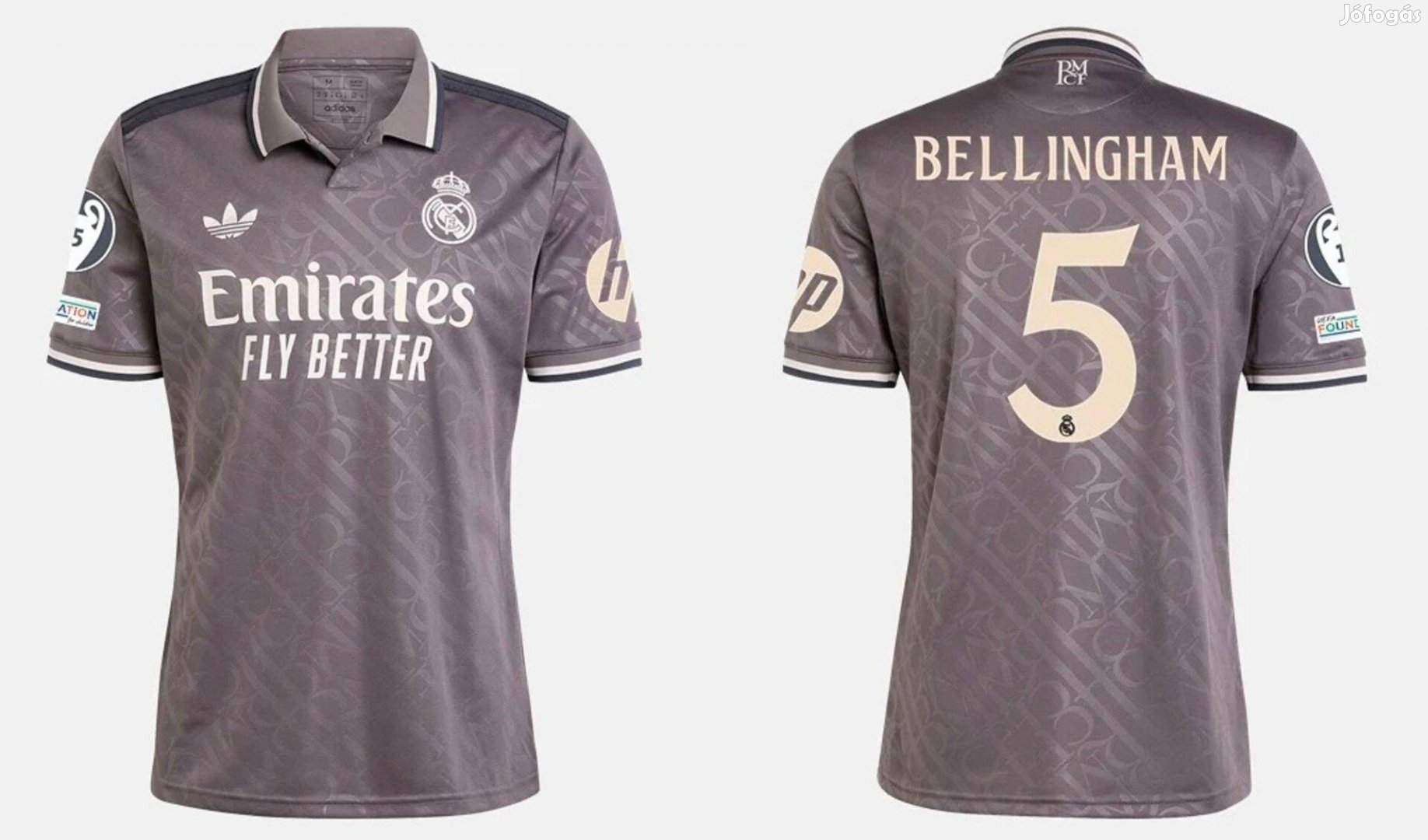 Real Madrid, 2024/25, harmadik(szürke), Bellingham 5-ös, BL