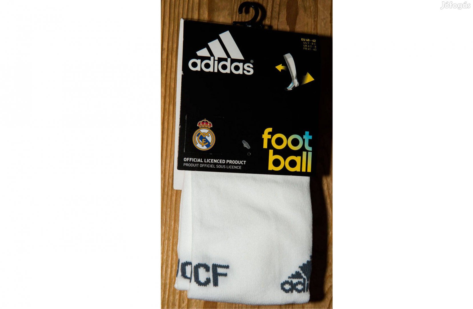 Real Madrid eredeti, új adidas fehér lábszárvédő (több méret)