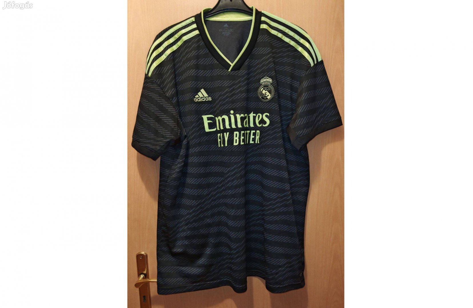 Real Madrid eredeti adidas 2022-23 fekete zöld mez