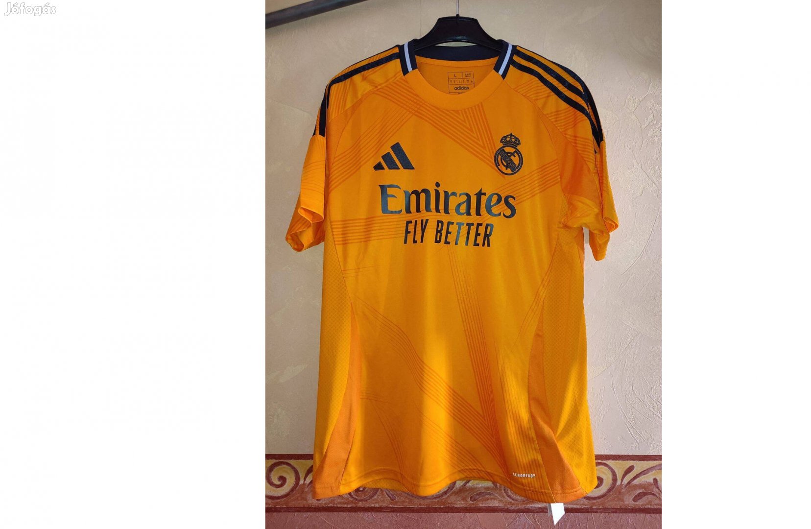 Real Madrid eredeti adidas 2024-25 narancssárga mez (L)