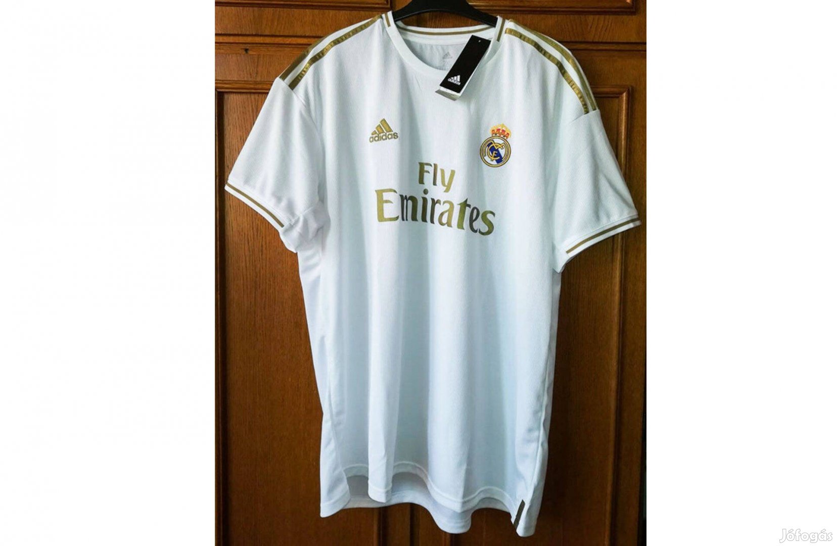 Real Madrid eredeti adidas fehér arany 2019-2020 mez (2XL)