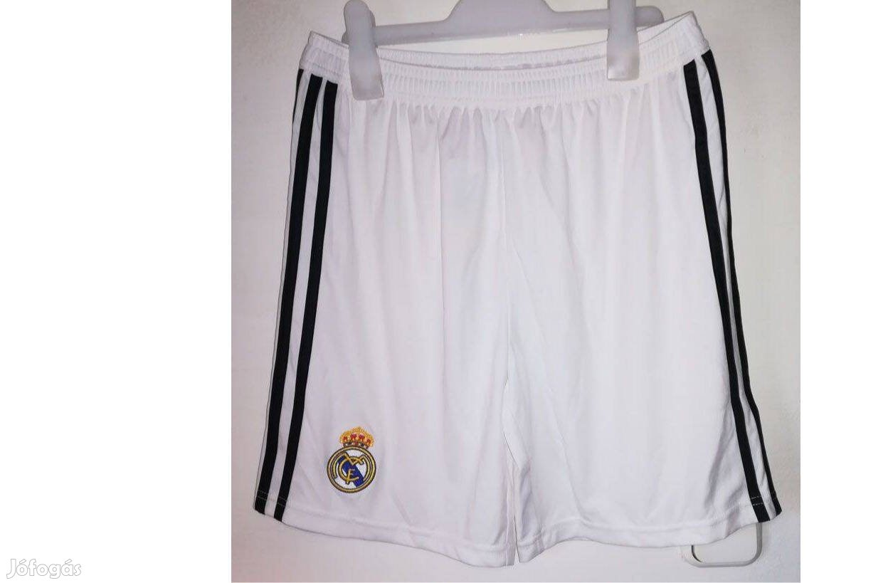 Real Madrid eredeti adidas fehér fekete rövid nadrág (XL, 176)