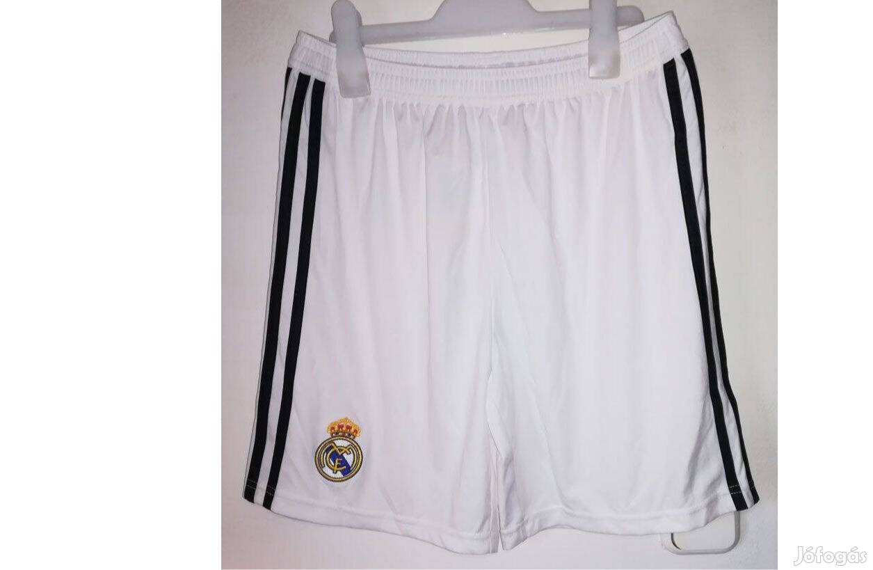 Real Madrid eredeti adidas fehér fekete rövid nadrág (XL, 176)