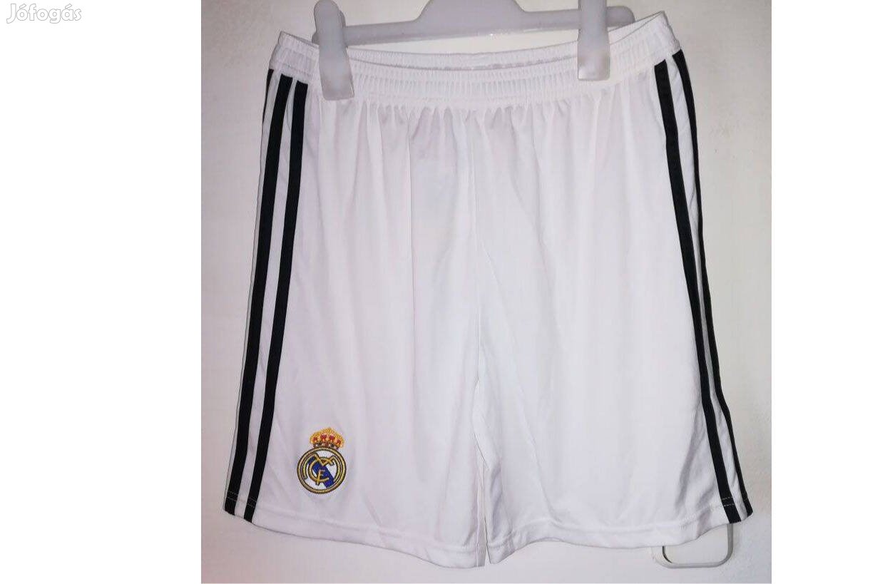 Real Madrid eredeti adidas fehér fekete rövid nadrág (XL, 176)