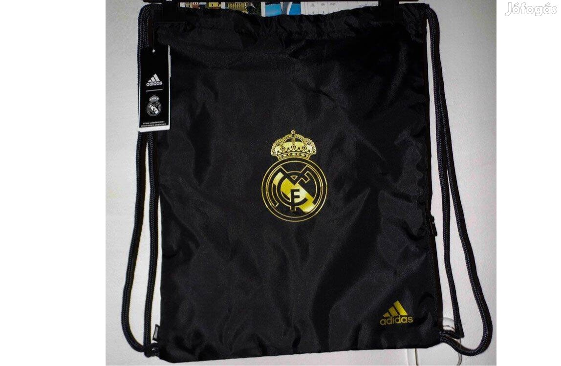 Real Madrid eredeti adidas fekete arany sportzsák