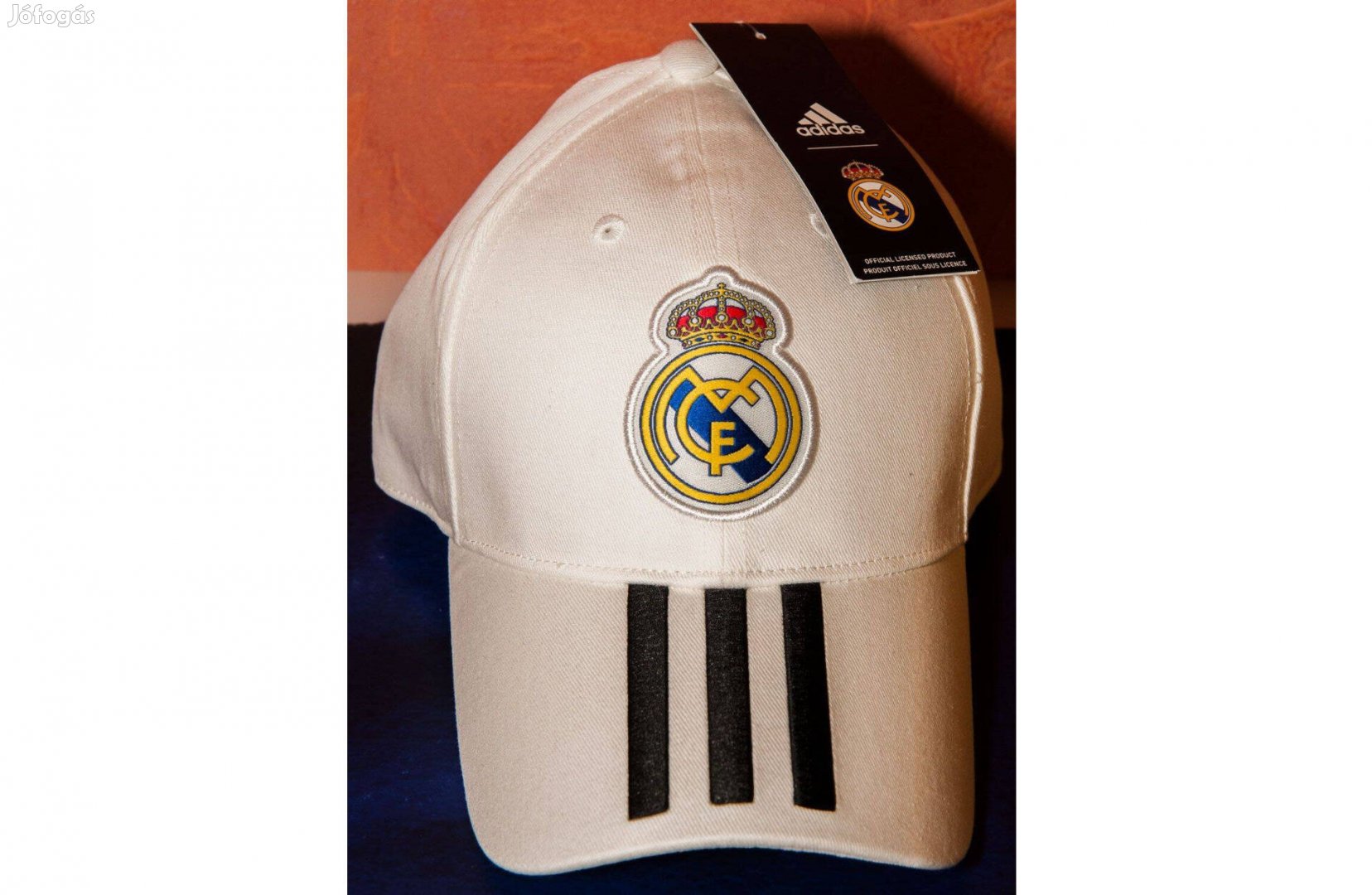 Real Madrid eredeti adidas fekete fehér gyerek baseball sapka