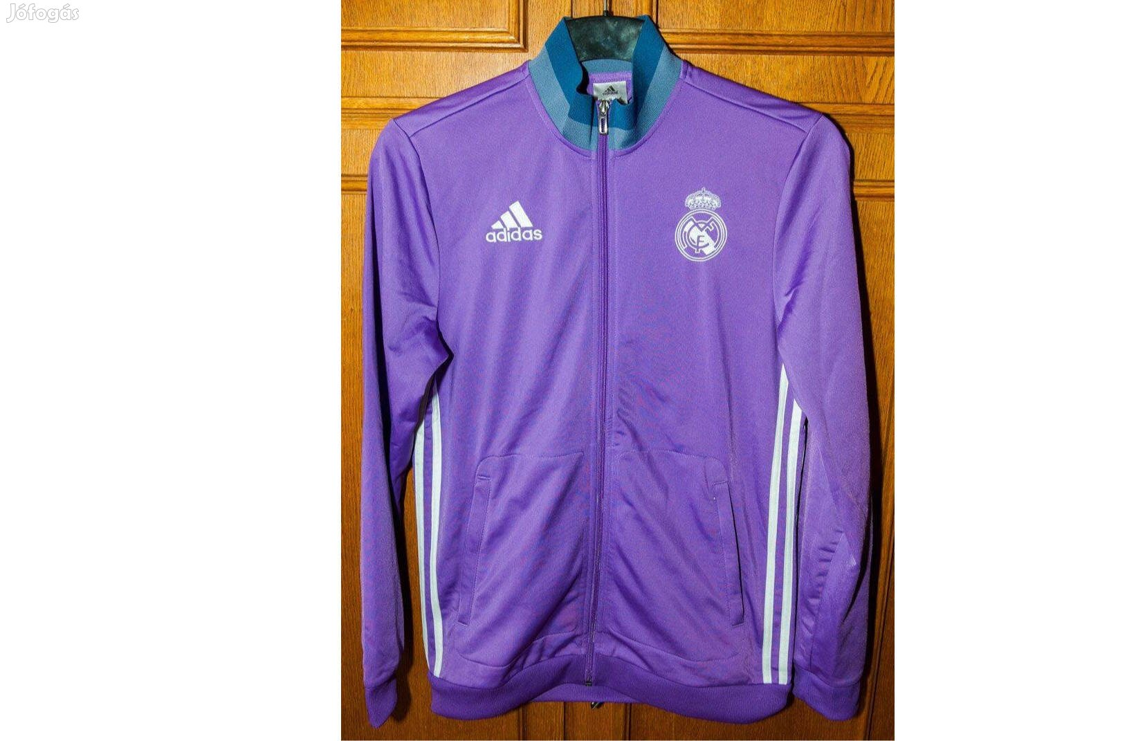 Real Madrid eredeti adidas lila tinédzser pulóver (XL, 176)