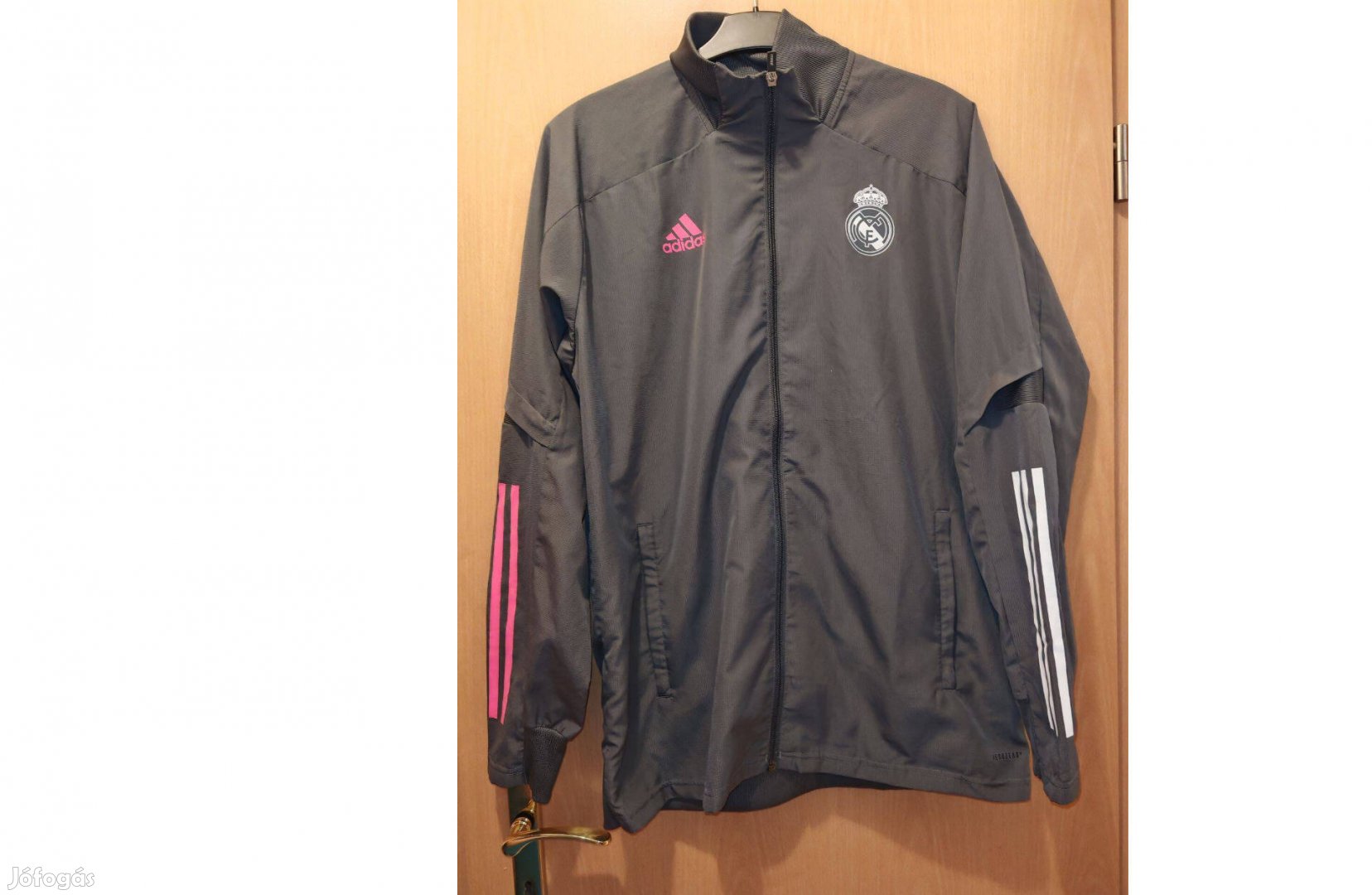 Real Madrid eredeti adidas szürke cipzáras felső (L-es)