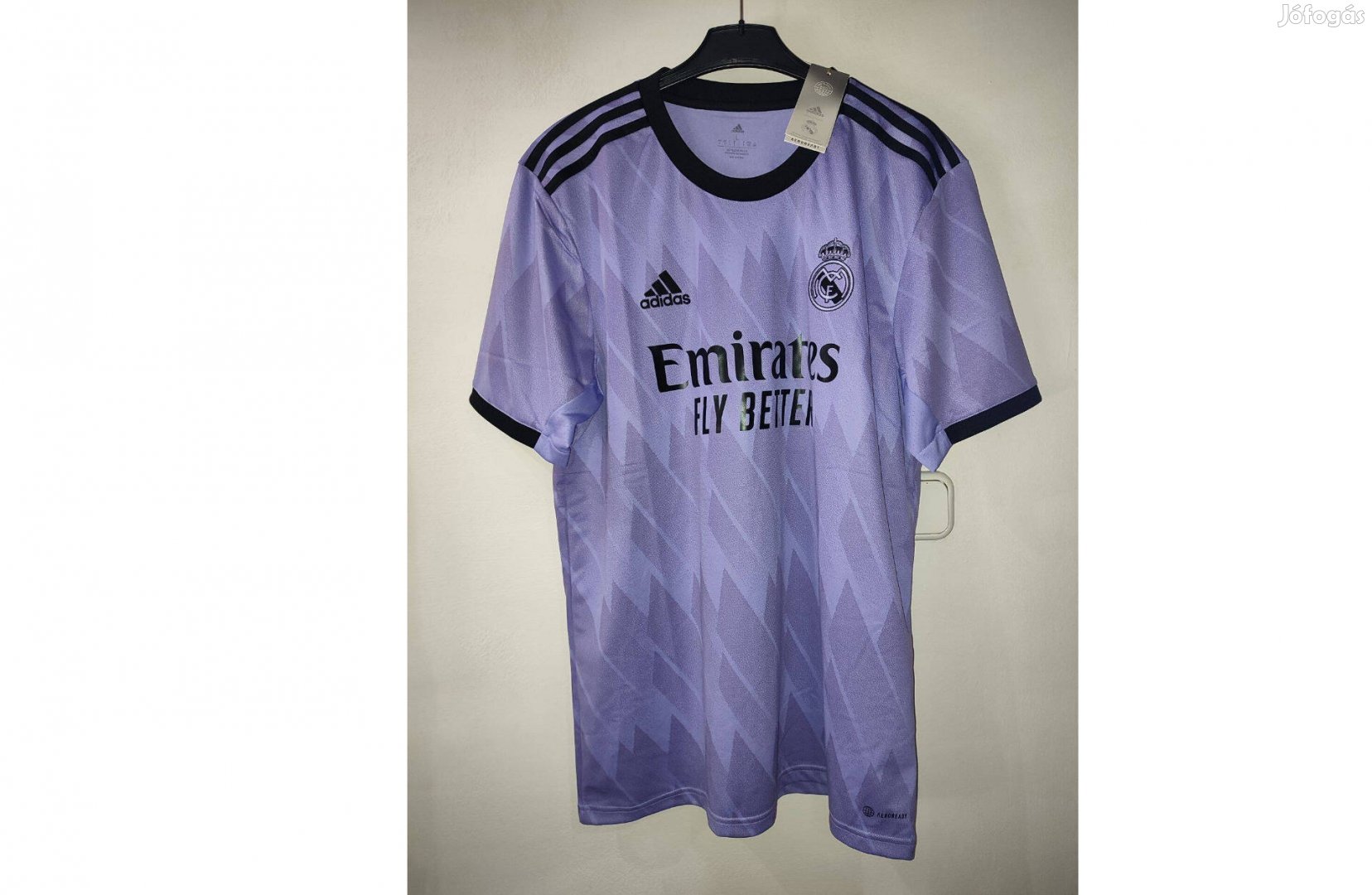 Real Madrid eredeti lila adidas 2022-23 kupa mez L, XL