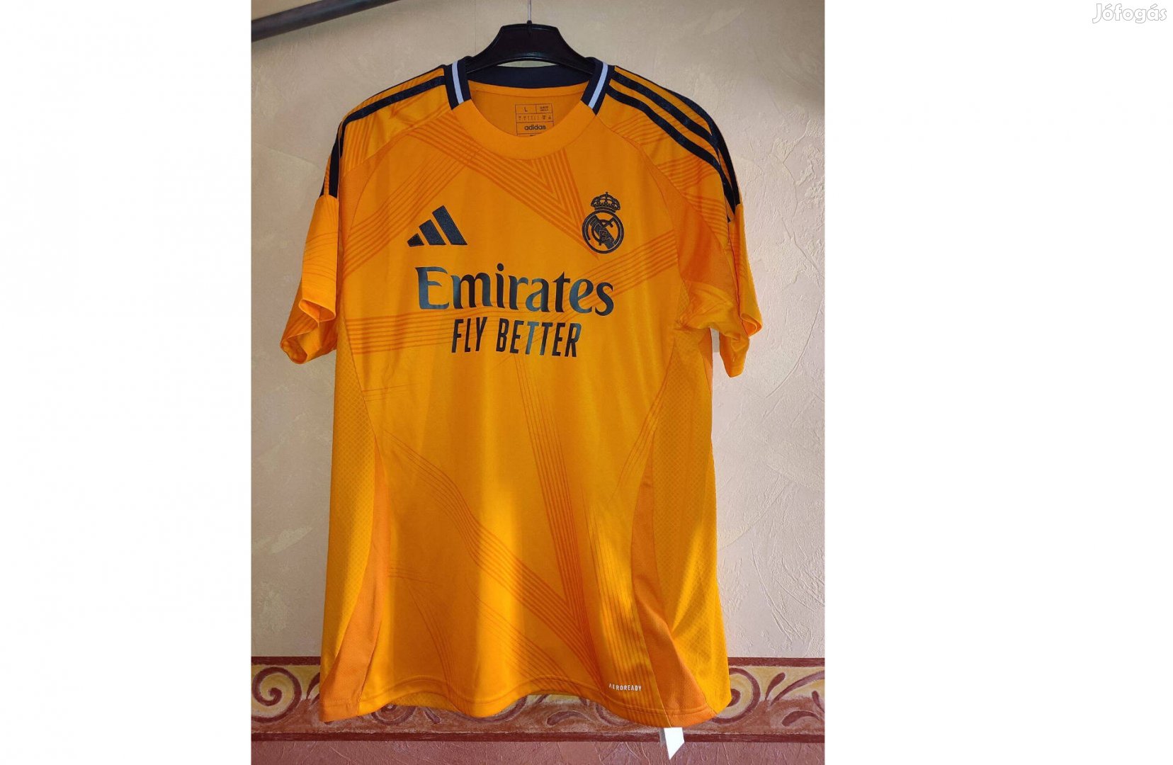 Real Madrid eredeti narancssárga adidas 2024-25 mez L