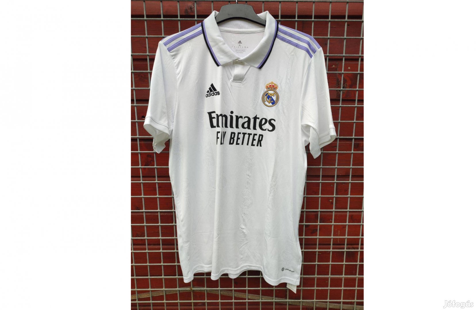 Real Madrid fehér eredeti adidas 2022-23 centenáriumi mez (XL)