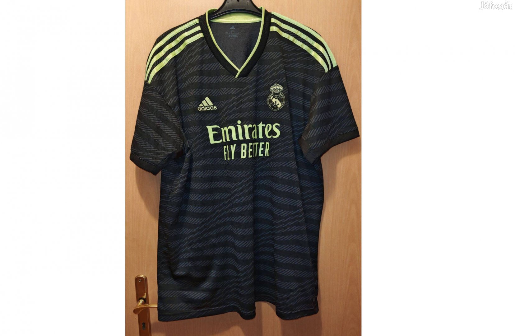 Real Madrid fekete zöld eredeti adidas 2022-23 mez (2XL)
