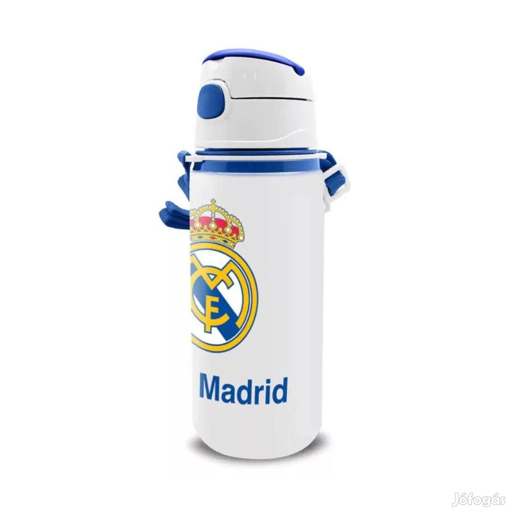 Real Madrid kulacs alumínium fehér szívószállal