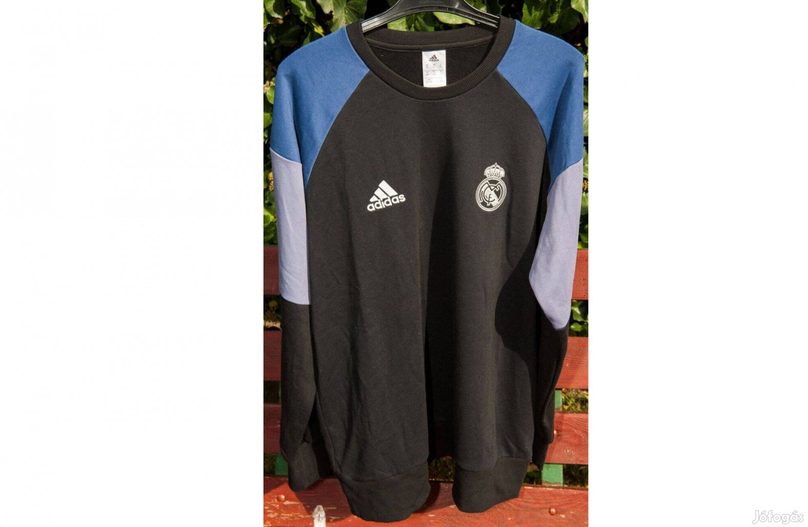 Real Madrid lila fekete eredeti adidas pulóver 2XL