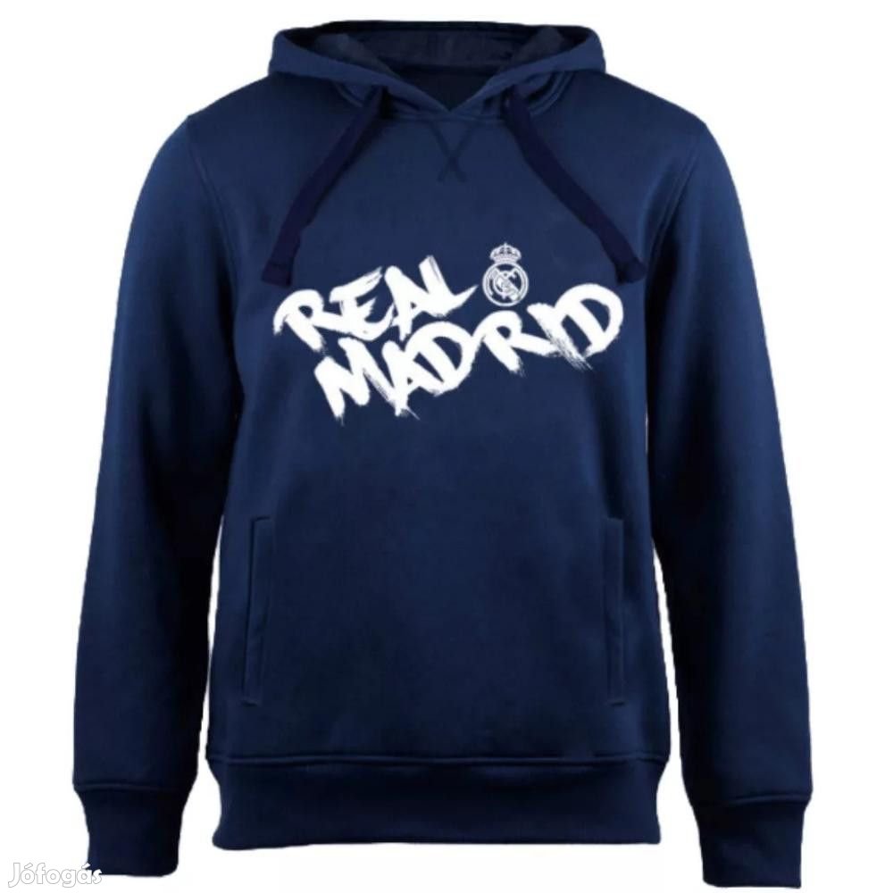 Real Madrid pulóver felnőtt kapucnis sötétkék