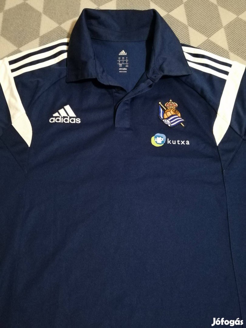 Real Sociedad Adidas Climalite galléros mezpóló (L)