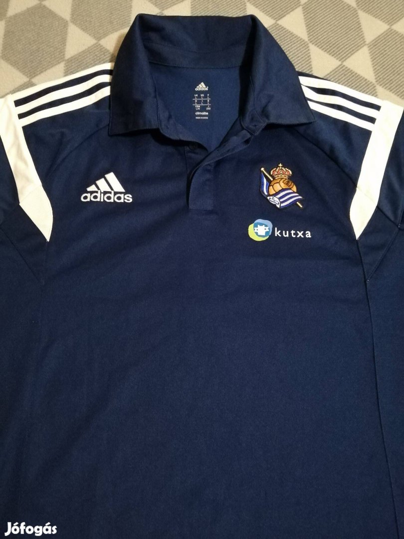 Real Sociedad Adidas Climalite galléros mezpóló (L)