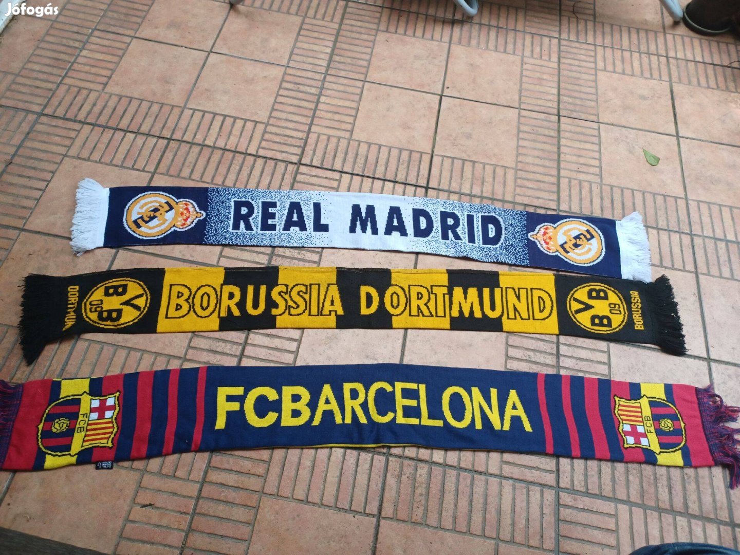 Real sál Barcelona sál Dortmund szurkolói sál 3db