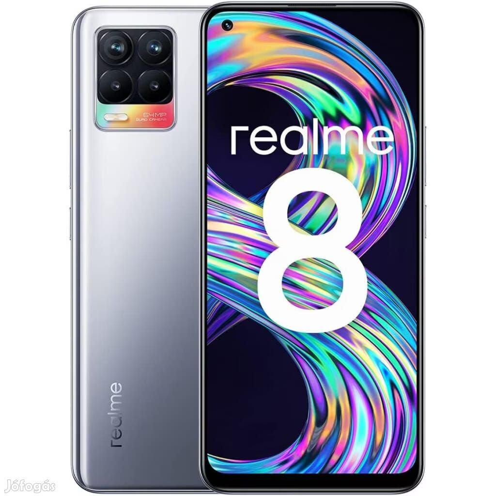 Realme 8 (64GB)  - Szín: Ezüst