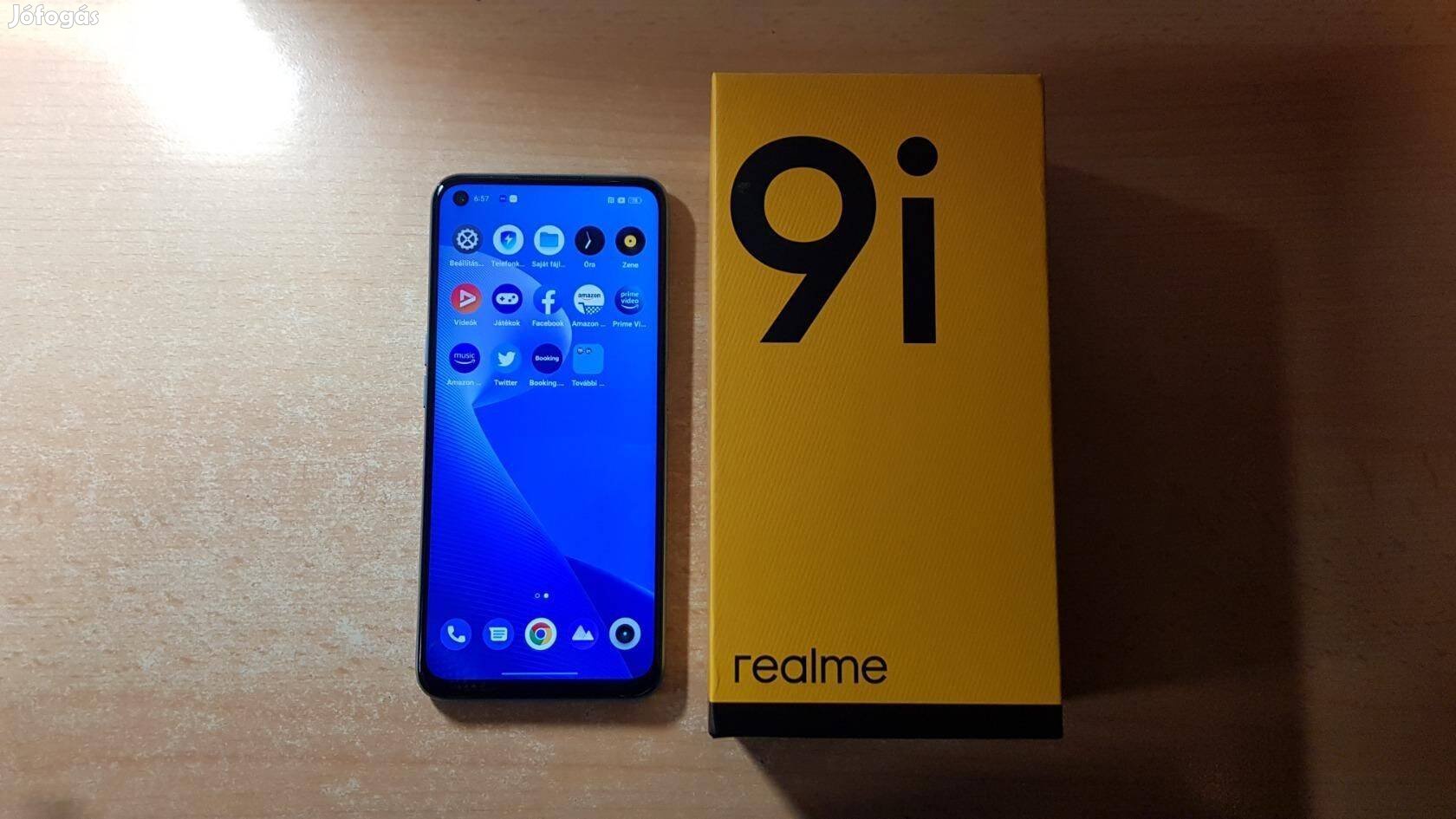 Realme 9i 4/64GB Dual Független Újszerű Kék Garis !