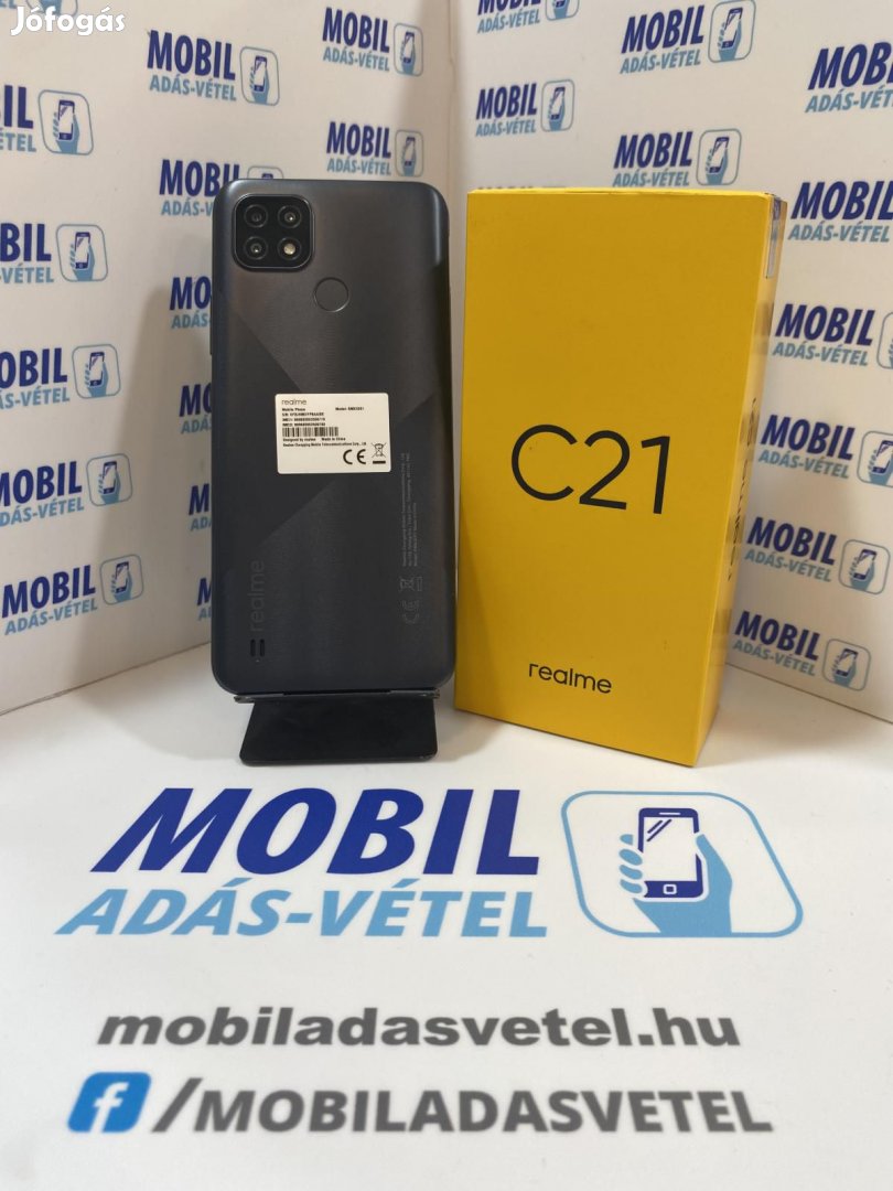 Realme C21 Kártyafüggetlen 64 GB 4 GB Ram, 12 hó garancia