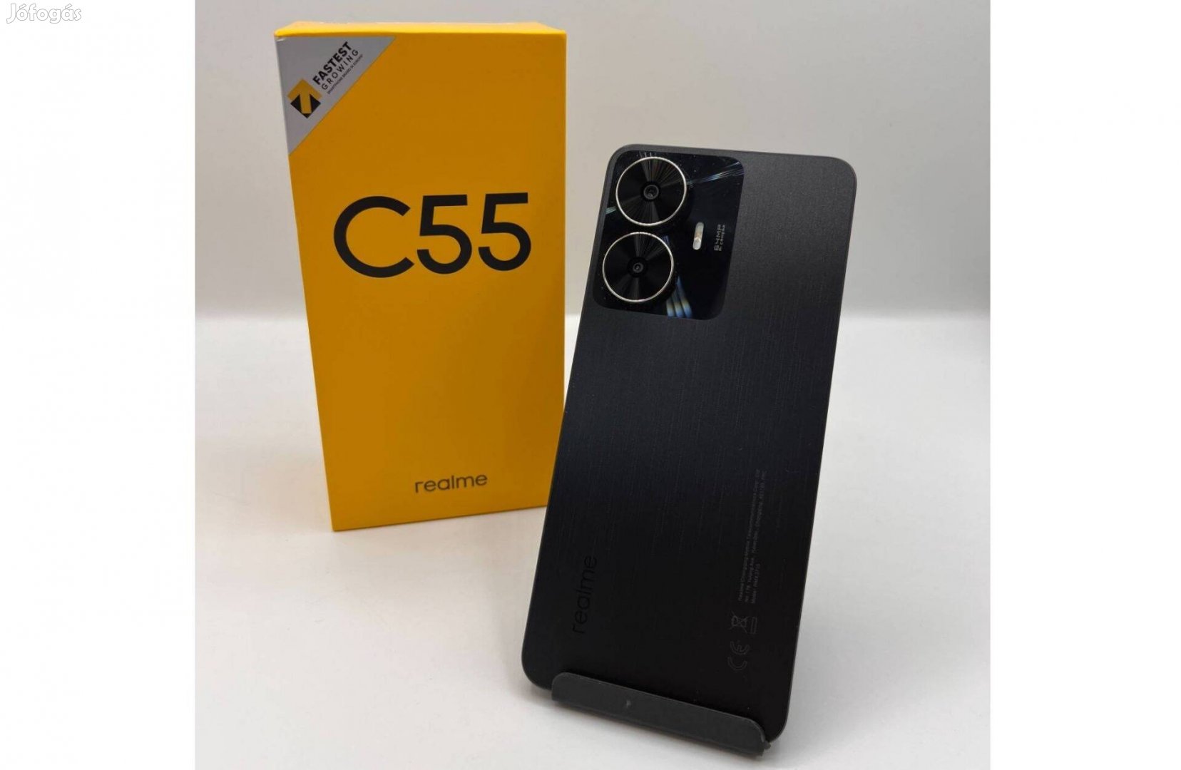 Realme C55 128GB, független, fekete, használt | 1 év ganacia